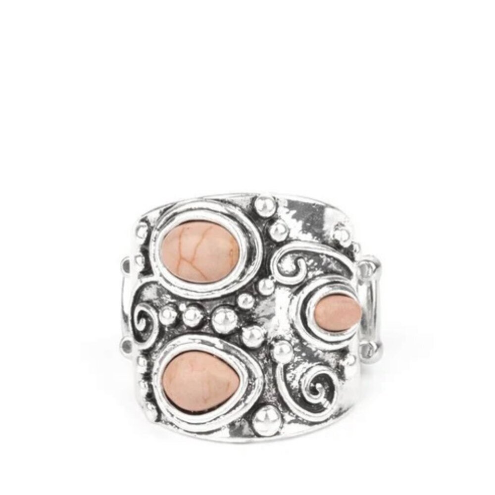 Paparazzi Jewelry Accessories - Modern Mountain Ranger - Brown Ring - Vintage - Picture 4 of 4